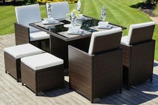 8 Seater Rattan Garden Dining