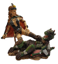 Dragon Vintage Mystical Fantasy Detailed Figure Resin Statue 7" Figurine 1997