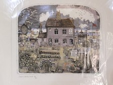 GRAHAM CLARKE SIGNED COAST WITH THE MOST HAND COLOURED ETCHING NORFOLK