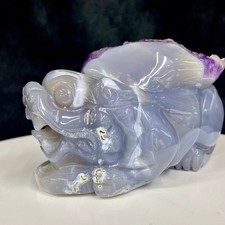 1.37LB Natural agate Amethyst