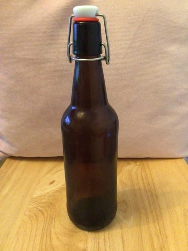 Glass swing top beer bottles - glass,