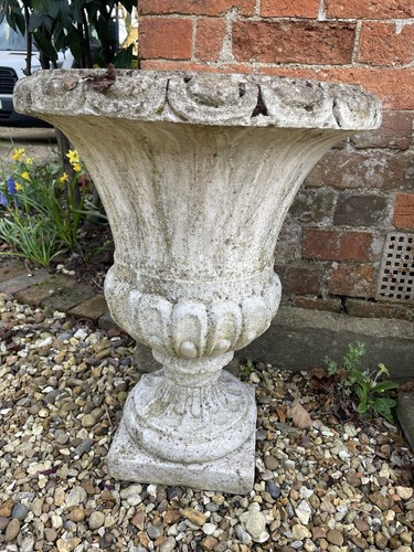 Concrete planter sculpture - concrete,