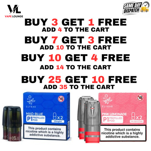 Elfbar mate 500 pods - 500, ┃