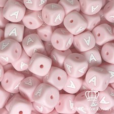 5 Pcs Light Baby Pink Alphabet