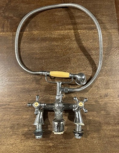 Antique bath mixer tap with - antique,