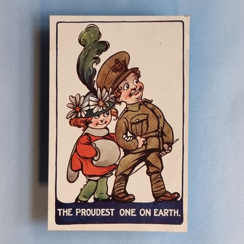 Ww1 comic postcard - ww1, tommy
