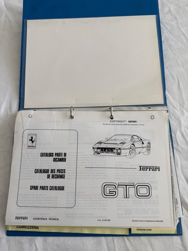 Ferrari 288 gto spare - gto, parts