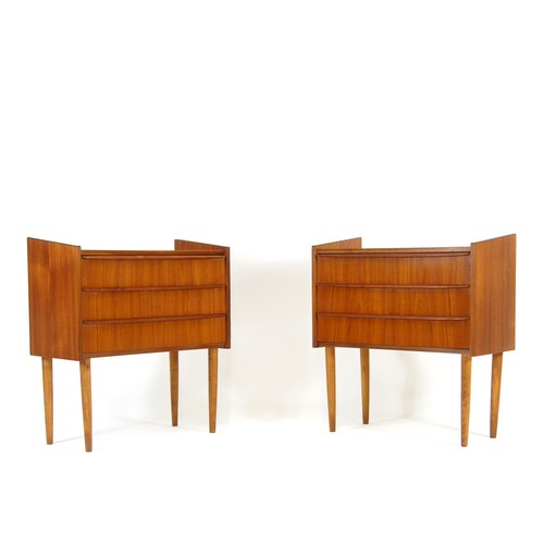 Pair retro vintage danish teak - pair,