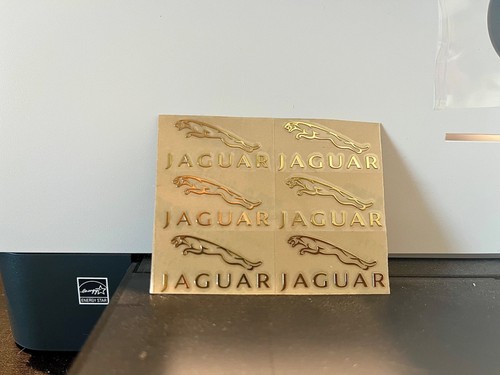 Jaguar logo decals chrome - logo,,
