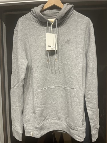 Siksilk grey hoodie - hoodie, medium