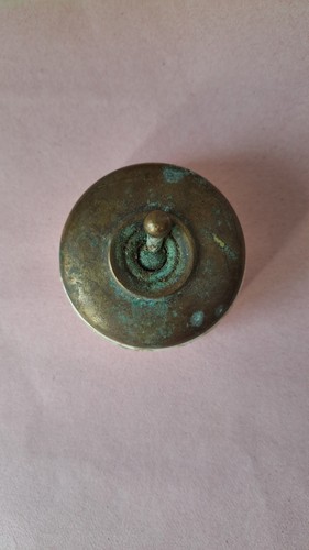 Vintage brass ceramic light - &,