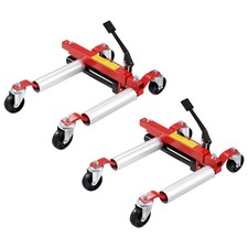 2pcs Hydraulic Wheel Dolly Heavy Duty Lift Vehicle Positioning Car 1500Lbs