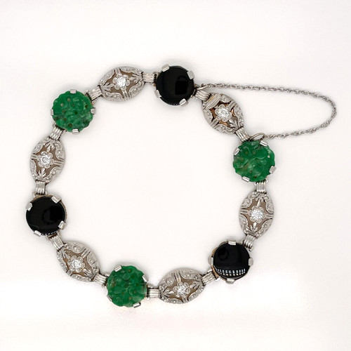 Antique art deco - gold, &