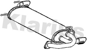 Klarius dn669a rear - klarius, exhaust