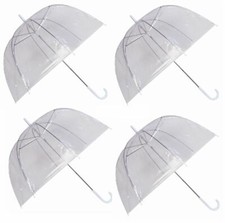 4 x Set Rain Umbrellas Dome