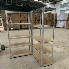 2X Large Storage Shelves - 5 Tier Heavy Duty Metal Shelving Racking Storage Unit