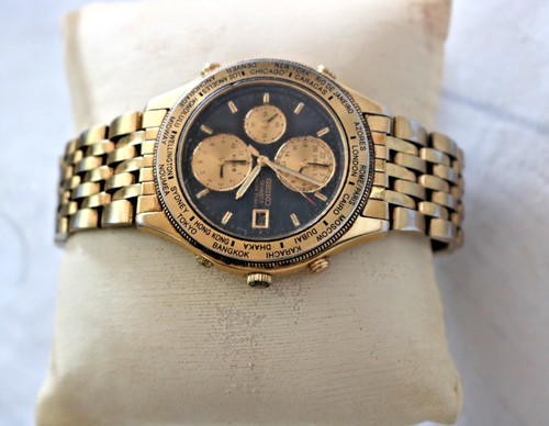 Seiko world timer 5t52 7a2a - world, 5t52-7a2a