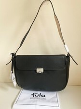 BRAND NEW WITH TAGS TULA BLACK LEATHER SHOULDER BAG RRP £129