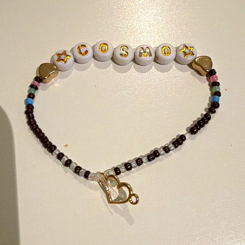 Multicolour plastic beaded - plastic,