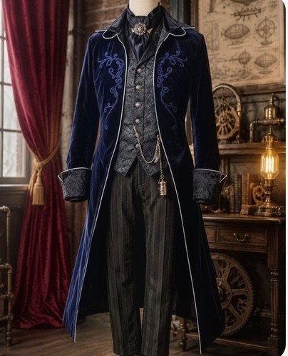 Mens steampunk gothic tailcoat - steampunk,