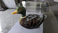 Vintage Michel Caugant France Large Ceramic Duck Bird Terrine