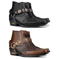 Mens Real Leather Crocodile