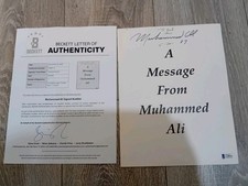Muhammad Ali Autograph Hand Signed Rare