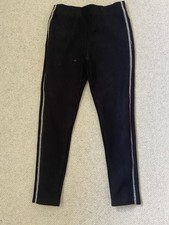 Zara Leggings Size:Medium Black with Sparkle Down Each Side VGC