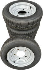5x 155 70 12C 104N trailer tyres Wheels 5 Stud 6.5" PCD Ifor Williams 155/70R12C