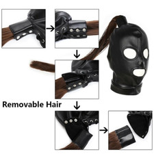 Gimp Head Mask Harness Pony