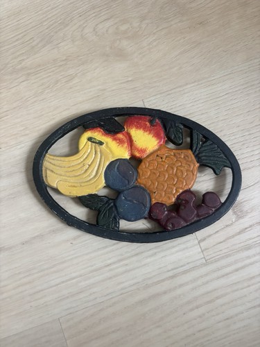 Vintage cast iron fruit - iron,
