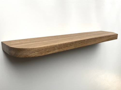 Solid 100 oak shelf curved - solid,