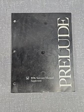 1996 Honda Prelude Shop Service Repair Manual Supplement S Si VTEC xo