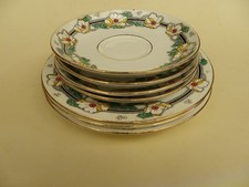 Wetley China England, Replacement Items, 3 Side Plates & 4 Saucers.