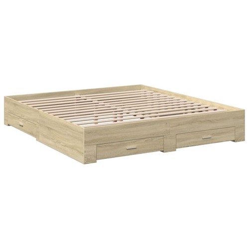 Bed frame with drawers - bed,