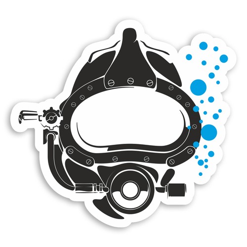 Scuba diver stickers car - x,