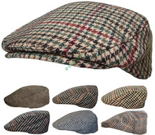Tweed Check Flat Cap Vintage