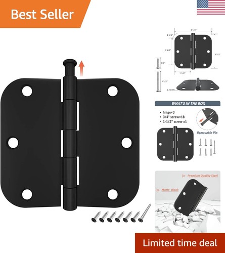 Sleek matte black - sleek, 3.5''