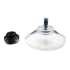 40mm Black Nut Thumb Screw Suction Cups/Pads Rubber/Plastic Suckers Turn Nut