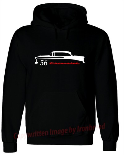 1956 chevy hardtop hoodie - 1956,