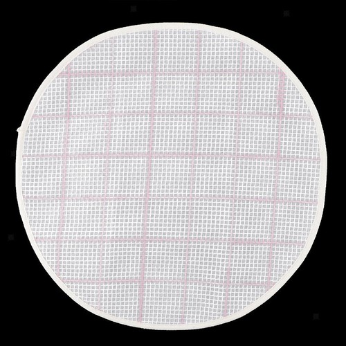 White blank latch hook rug - blank,