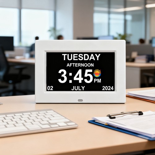 Digital alarm clock - digital, lcd