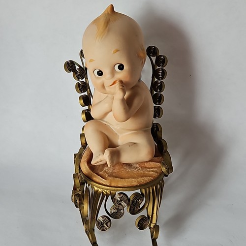 Vtg kewpie bisque porcelain - bisque,