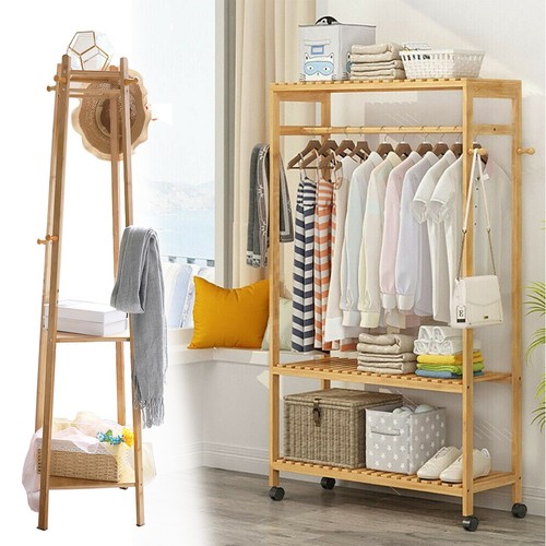 Wooden clothes rail - rail, bedroom