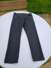 Gant Trousers Mens W32 L30 Grey  Jason Regular Fit Normal Waist Zip Fly Cotton