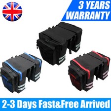 Large Bike Bicycle Seat Rear Bag Waterproof Pannier Rack Pack Shoulder Cycling