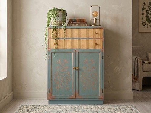 Vintage tallboy chest - vintage, drawers