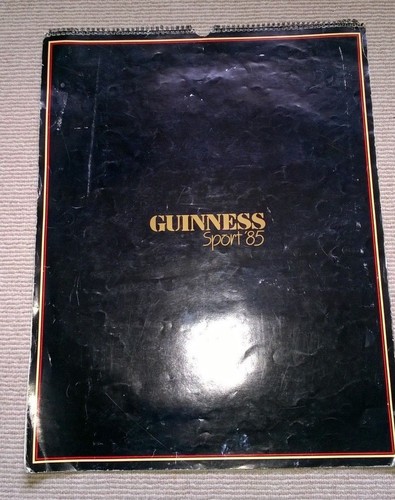 Guinness sport 1985 calendar - guinness,