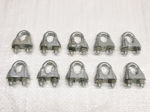Wire rope grip clamps - rope, 3mm