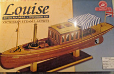 CONSTRUCTO MODEL WOODEN BOAT KIT STEAM LAUNCH LOUIS 18" LONG  QUALITY KIT